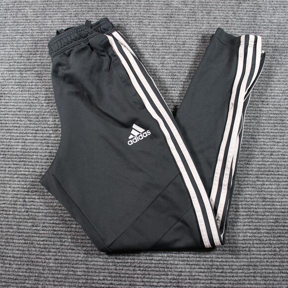 Adidas Track Pants Mens Small Black Tiro 3-Stripes Tapered - Picture 1 of 10
